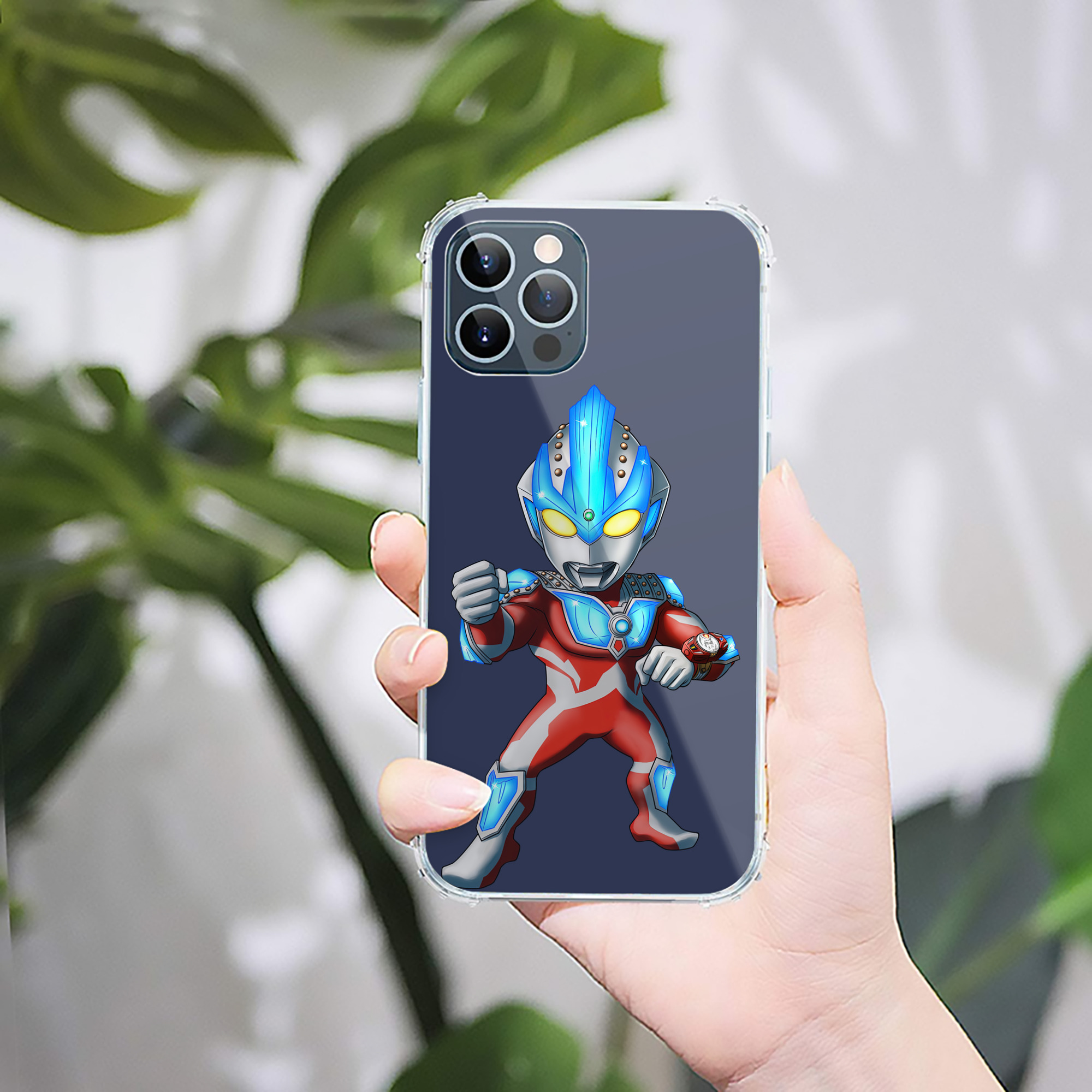 （画像用） ウルトラマン Ultraman 【iPhone 12シリーズ対応】透明スマホケース（クリアソフトケース）